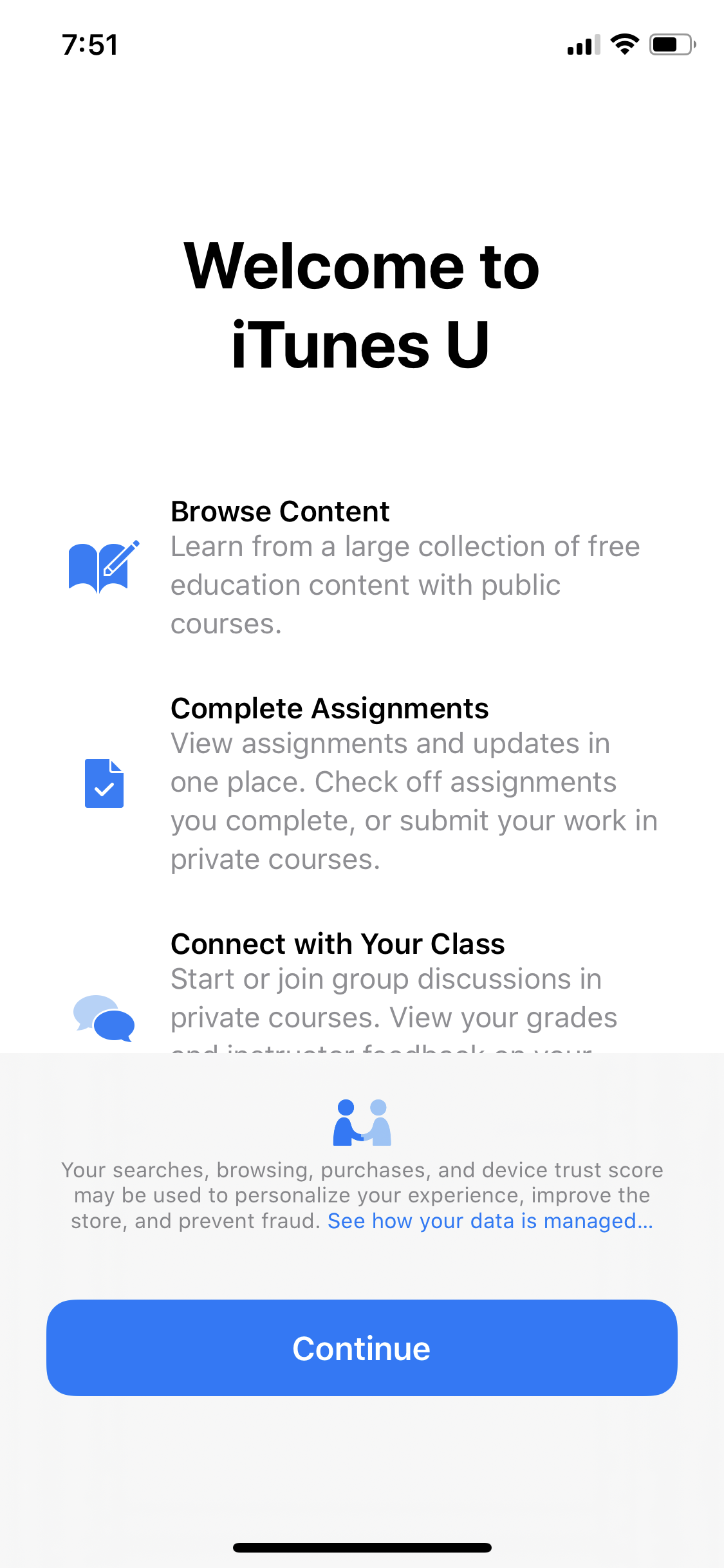 itunes U screenshot 2